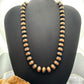 Copper 10.5 mm Navajo Pearl Beads Length 16" Necklace For Women