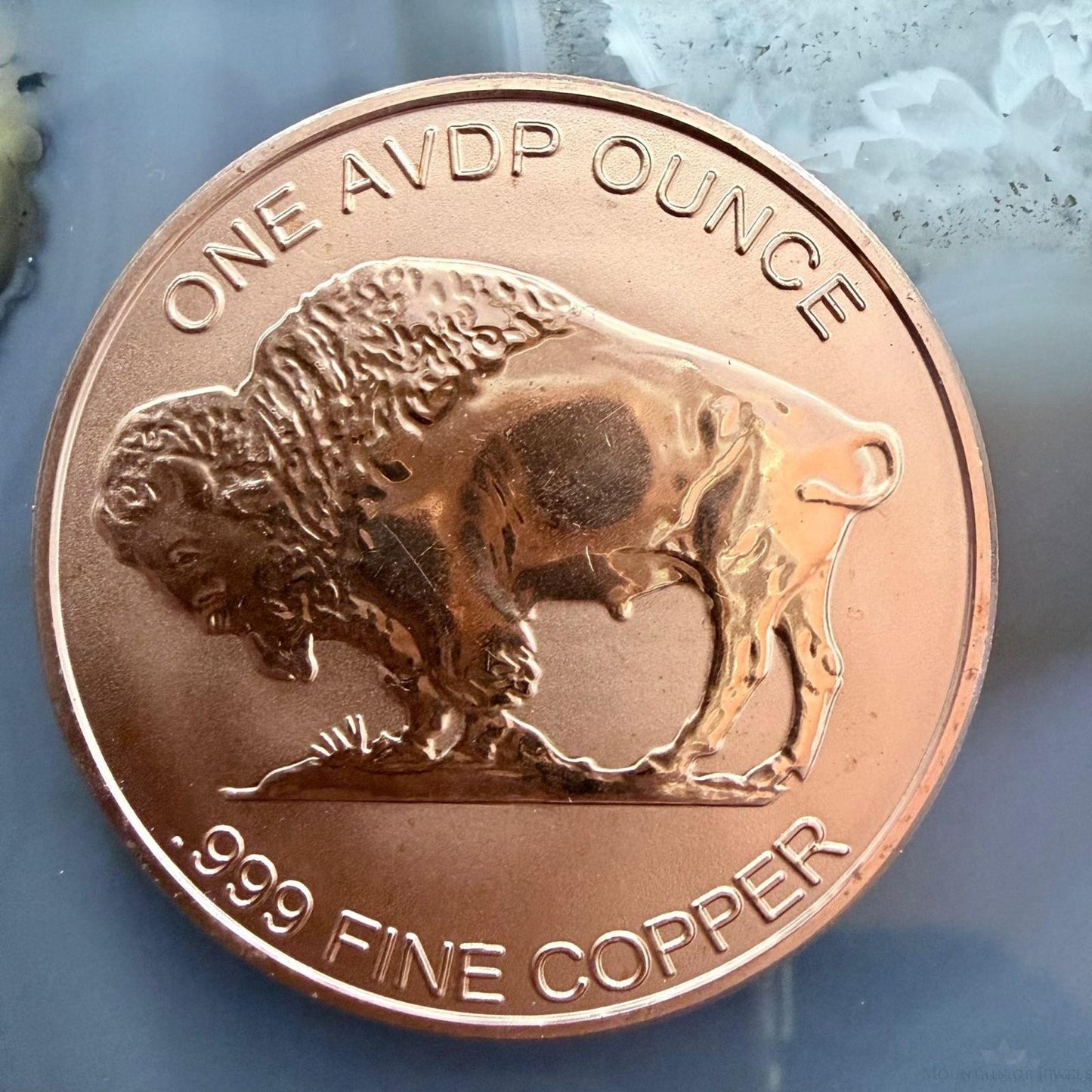 New Tube of 20 One AVDP Ounce .999 Fine Copper Shiny Indian Head&Buffalo Rounds