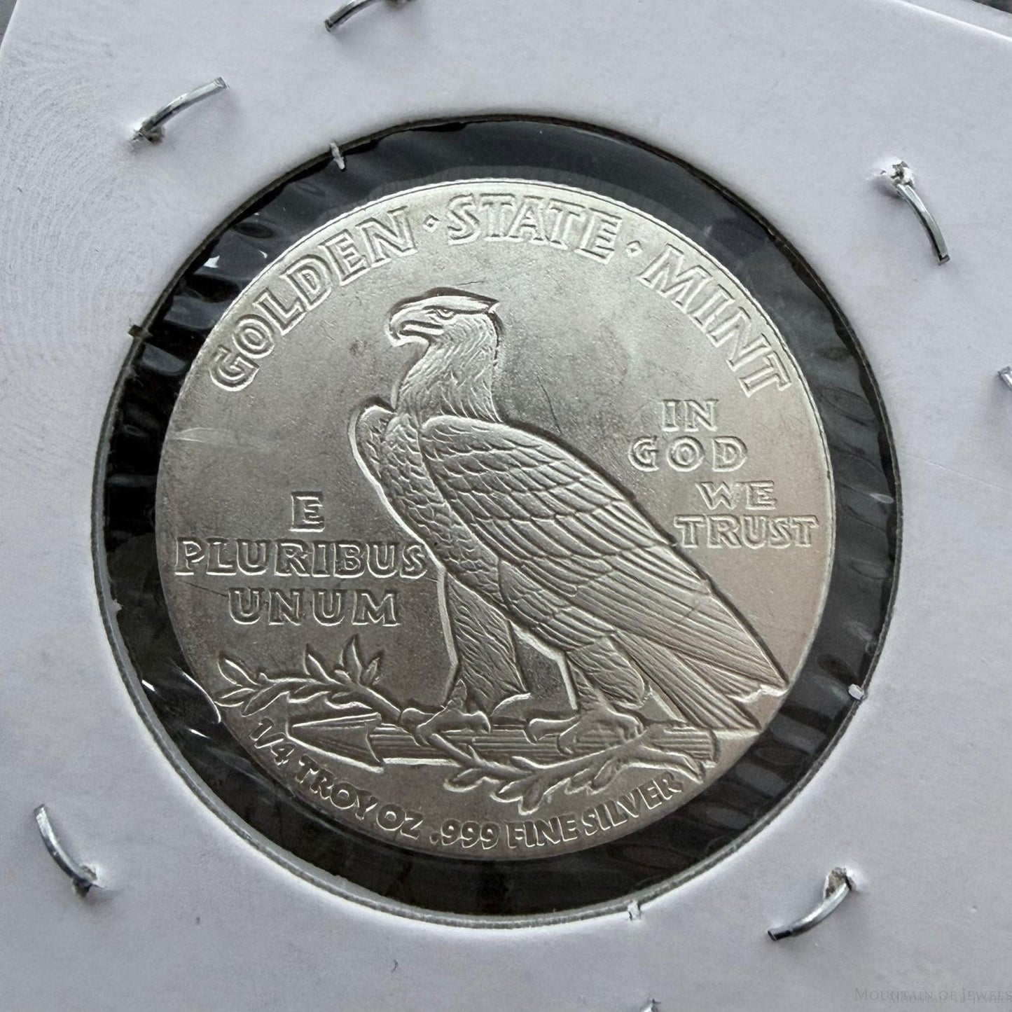 One Quarter Troy Ounce .999 Pure Silver Indian Head Mint #12625-17U