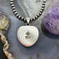 Sterling Silver Southwestern Style Chrysocolla Heart Shape Pendant For Women