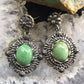 Carolyn Pollack Sterling Silver Green Turquoise Oxidized Dangle Earrings For Women