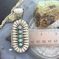 Sterling Silver Southwestern Style Turquoise &Silver Teardrop Cluster Pendant For Women