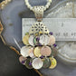 Carolyn Pollack Sterling Silver Multi Stone Dangle Pendant with MOP Necklace For Women