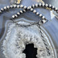 Sterling Silver Southwestern Style Naja w/Turquoise Squash Blossom 20" - 22" Necklace For Women