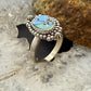 Sterling Silver Southwestern Style Golden Hill Turquoise Adjustable Ring For Women