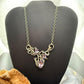 Carolyn Pollack Sterling Silver & Brass Faceted Amethyst 17.5" Swirl Decorated Necklace For Women