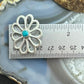 R. Wilson Navajo Vintage Sterling Silver Turquoise Sandcast Brooch For Women