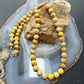 Sterling Silver Southwestern Style 8mm Snake Skin Jasper Beads 20" Necklace For Women