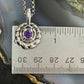 Carolyn Pollack Sterling Silver Rounded Faceted Amethyst 17"-19" Necklace For Women