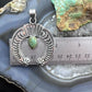 Sterling Silver Southwestern Style Teardrop Turquoise Decorated Unisex Naja Pendant