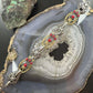 Carolyn Pollack Sterling Silver & Brass w/Red Jasper Link Bracelet For Women