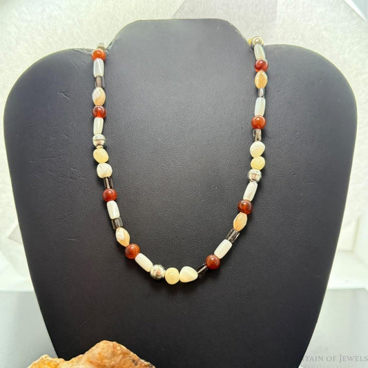 Carolyn Pollack Sterling Silver Multistone Beads 22" Necklace For Women