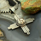 Sterling Silver Southwestern Style Rounded Wild Horse Unisex Zia Pendant #2