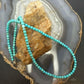 Sterling Silver Southwestern Style 4mm Turquoise Beads 20" Necklace For Women