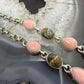 Sterling Silver Southwestern Style Turquoise &Pink Conch Cluster 21" Necklace For Women