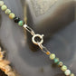Sterling Silver 4mm Faceted Hubai Turquoise Beads 22" Necklace For Women