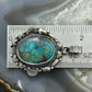 Sterling Silver Southwestern Style Oval Turquoise Decorated Pendant For Women #7