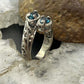 Carolyn Pollack Sterling Silver Faceted London Blue Topaz Bypass Ring For Women