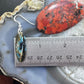 Sterling Silver Oval Chrysocolla Slab Dangle Earrings For Women #216