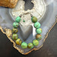 Vintage Sterling Silver 12 Large Turquoise Beads 6.75" Bracelet For Women