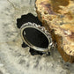 Carolyn Pollack Sterling Silver Oval MOP Slim Decorated Ring For Women