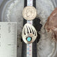 Brenda Boyd Native American Sterling Silver Bear Claw w/Turquoise Size 7.5 Ring For Women