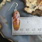 Sterling Silver Oval Plum Moss Agate Slab Dangle Earrings For Women #518