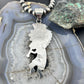 Alonzo Mariano Sterling Silver Turquoise Unisex Kokopelli Kachina Dancer Pendant