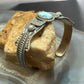 Kevin Billah Native American Sterling Silver Oval Turquoise Bracelet For Women