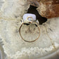 Carolyn Pollack Sterling Silver Spiral Blue Lace Agate Decorated Ring For Women