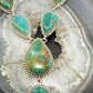 Sterling Silver Southwestern Style Royston Turquoise Lariat 30" Necklace For Women