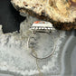 Sterling Silver Southwestern Style Square Spiny Oyster Turquoise Ring Size 6.75 For Women