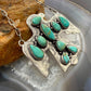 Sterling Silver Southwestern Style Kingman Turquoise Thunderbird Pendant Necklace For Women #3