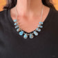 Sterling Silver Southwestern Style Teardrop Golden Hill Turquoise Necklace For Women