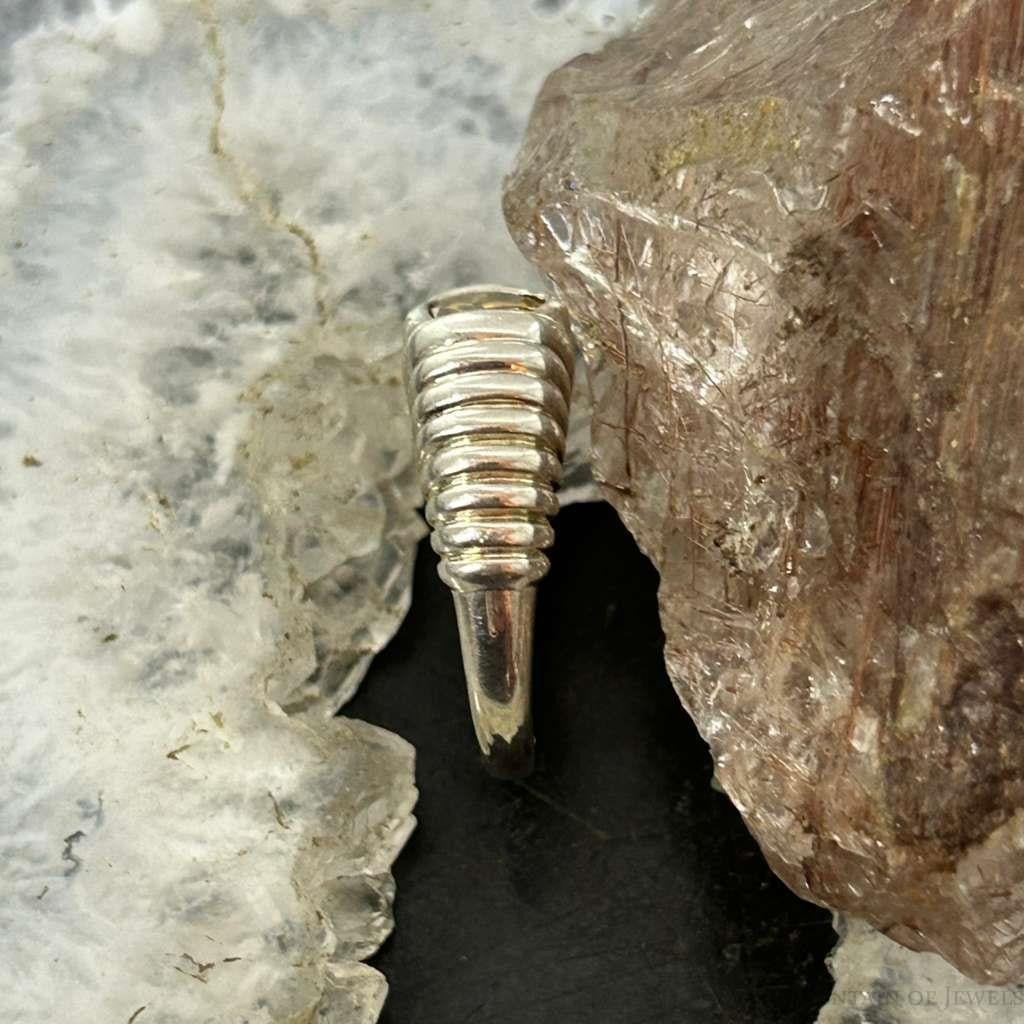 Carolyn Pollack Sterling Silver Faceted Citrine Decorated Ring Sz 6 For Women