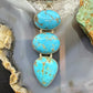 Sterling Silver Southwestern Style 3 Kingman Turquoise Pendant For Women #2