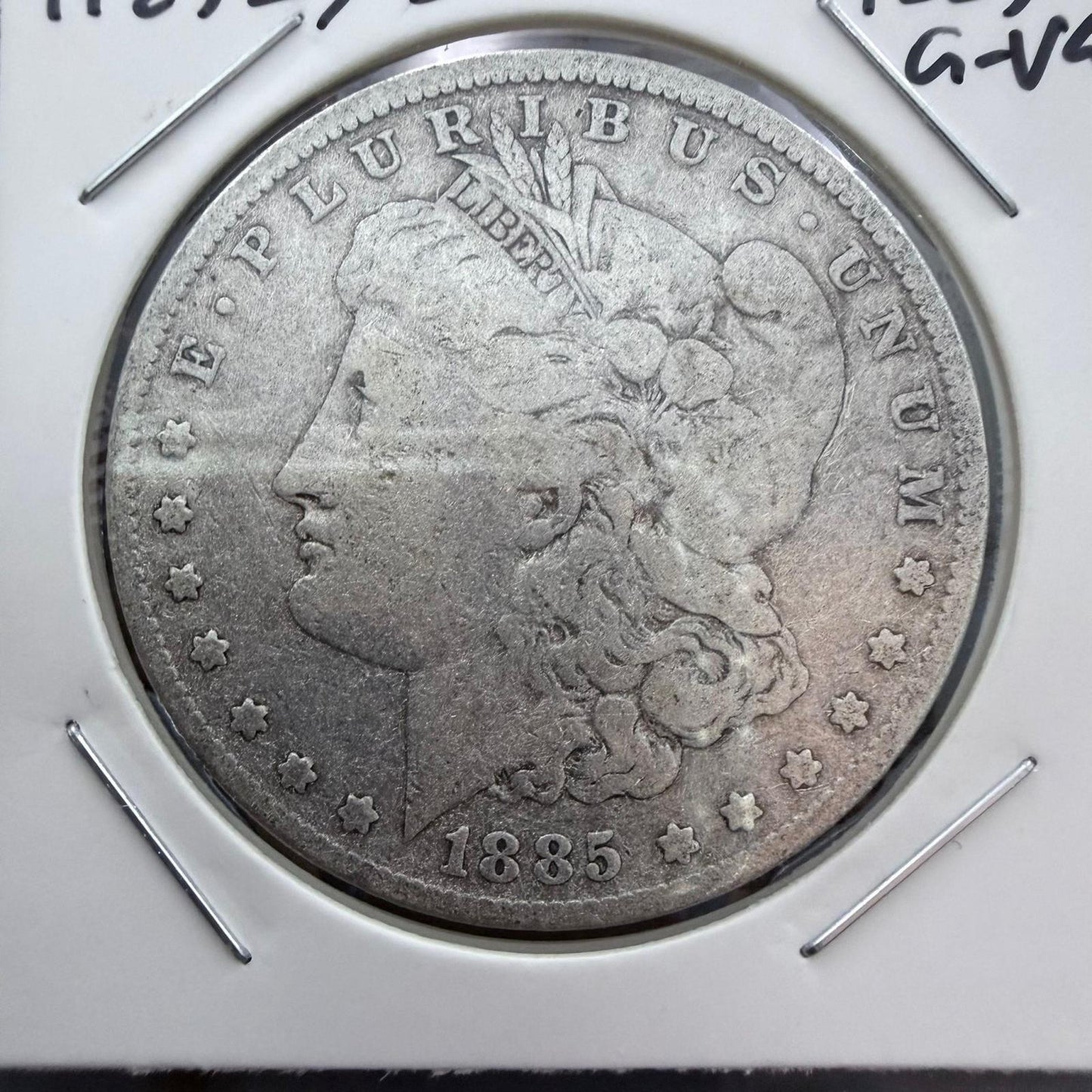 US 1885 90% Morgan Silver Dollar G-VG #112525-39GH NICE