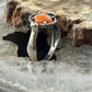 Carolyn Pollack Sterling Silver Oval Spiny Oyster Reversible Ring For Women