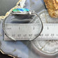 Sterling Silver Southwestern Style Large Oval Azurite Decorated Bracelet For Women