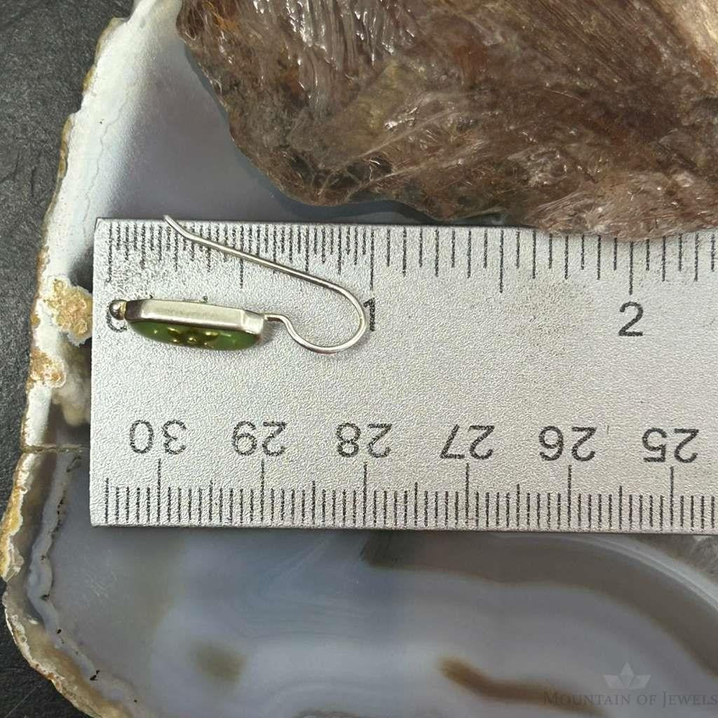 Carolyn Pollack Sterling Silver Green Turquoise Chip Dangle Earrings For Women