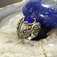 Carolyn Pollack Sterling Silver Lapis & Faceted Clear Quartz Doublet Ring Size 5.5 For Women