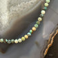 Sterling Silver Southwestern Style Faceted 4mm Hubai Turquoise 22" Necklace For Women