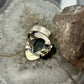 Sterling Silver Southwestern Style Teardrop Malachite Chrysocolla Ring Size 9 For Women