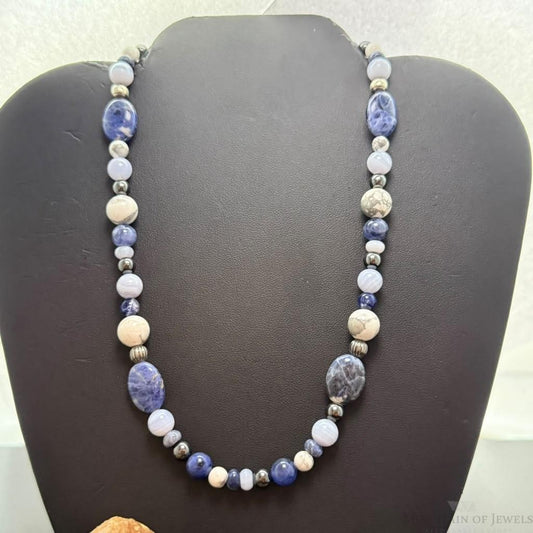 Carolyn Pollack Sterling Silver Multistone 16"-18" Necklace For Women
