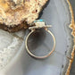 Sterling Silver Southwestern Style Marquise Copper Turquoise Ring For Women