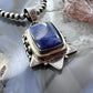 Silver Rectangle Sodalite Decorated Fashion Pendant For Women