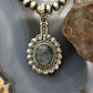 Sterling Silver Southwestern Style Oval Labradorite Decorated Charm/Pendant For Women