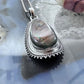 Southwestern Style Sterling Silver Teardrop Labradorite Decorated Pendant For Women