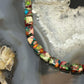 Sterling Silver 6mm Cube Dahlia Composite Beads 20" Necklace For Women