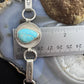 Joel Pajarito Sterling Silver Tufa Cast Natural Turquoise Link Bracelet For Women #1